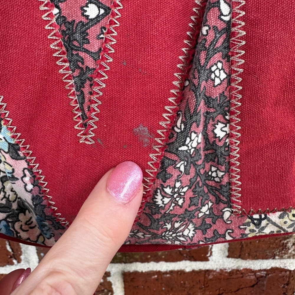 Unionbay Patchwork Backpack Love Peace Heart Flor… - image 3